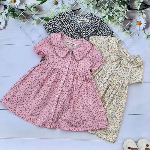 Đầm cổ sen cho bé size đại