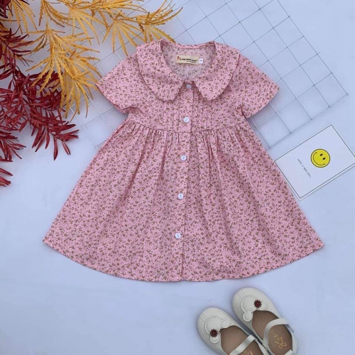 Đầm cổ sen size nhí