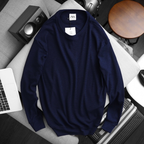 Áo ZARA Tay Dài Vải Thun Cotton Dệt ZR08